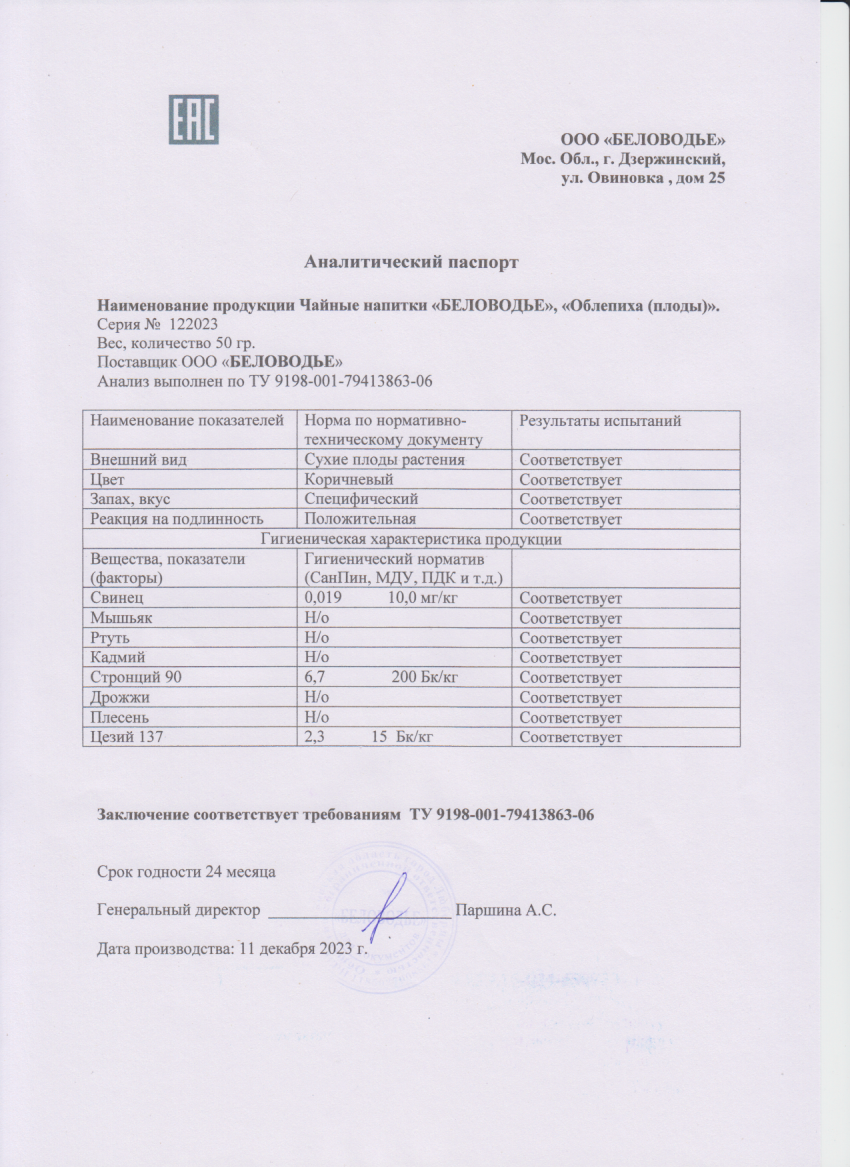Паспорт №122023